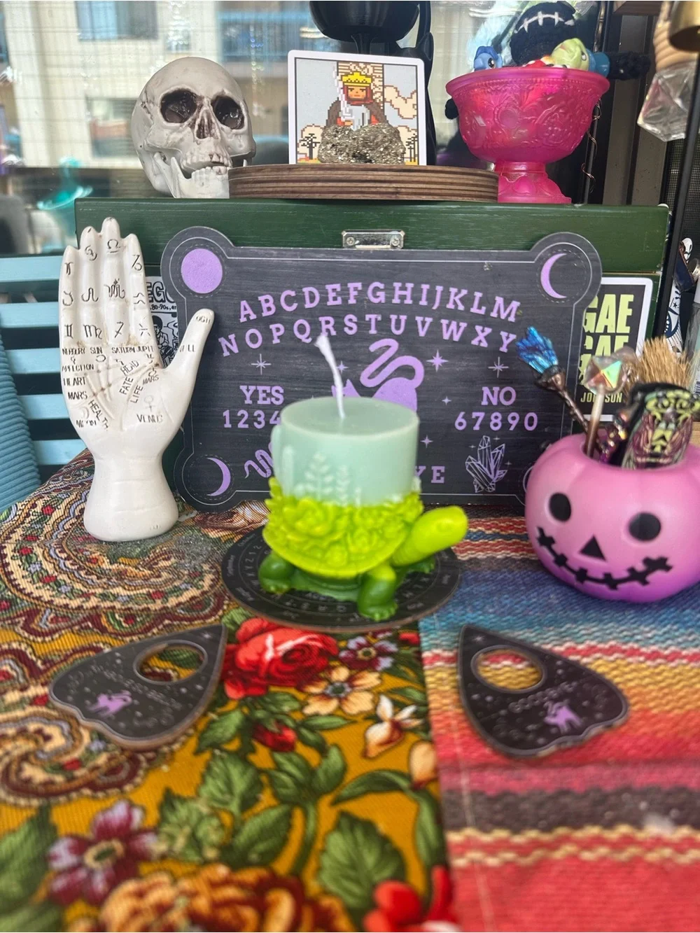 Succulent Turtle Candle